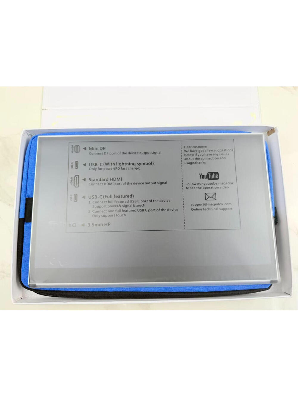15.6 inch 4k UHD OLED 100% DCI-P3 Touch Portable Monitor Support MPP Stylus Pen